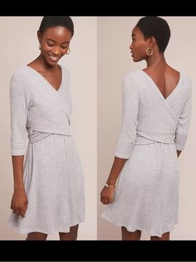 Anthropologie Amadi Yarmouth Brushed Fleece Dress